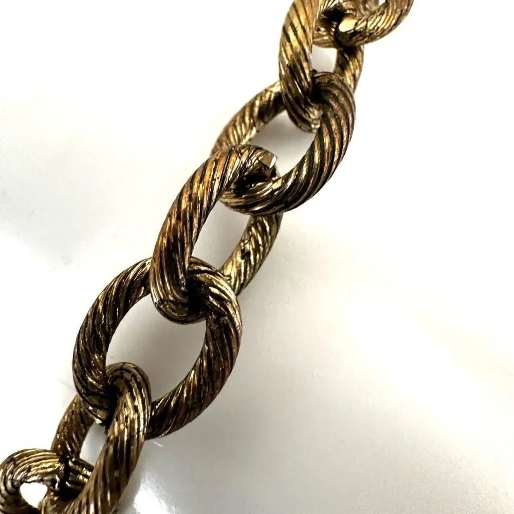 L&F gold tone link bracelet l&f gold